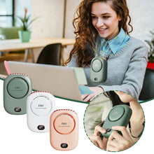 Load image into Gallery viewer, Portable Hanging Neck Fan 3 Speed Adjustable Usb Rechargeable Fan Wearable Personal Fan with Led Screen Mute Small Cooling Fans
